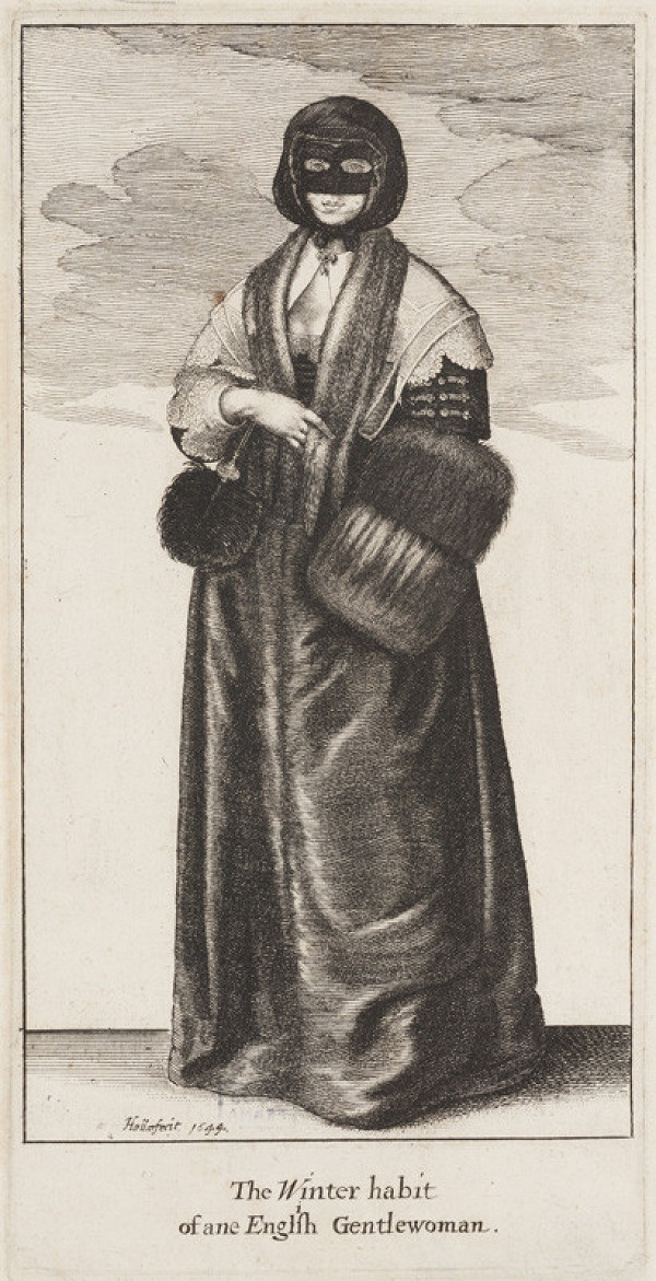 Václav Hollar - engraver - English Lady in Winter Costume 