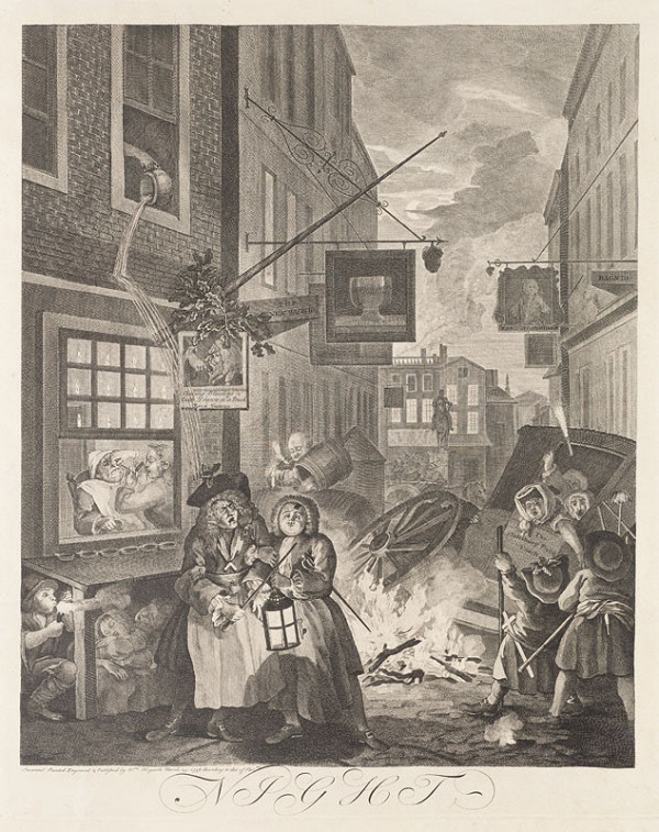 William Hogarth - engraver - Night 