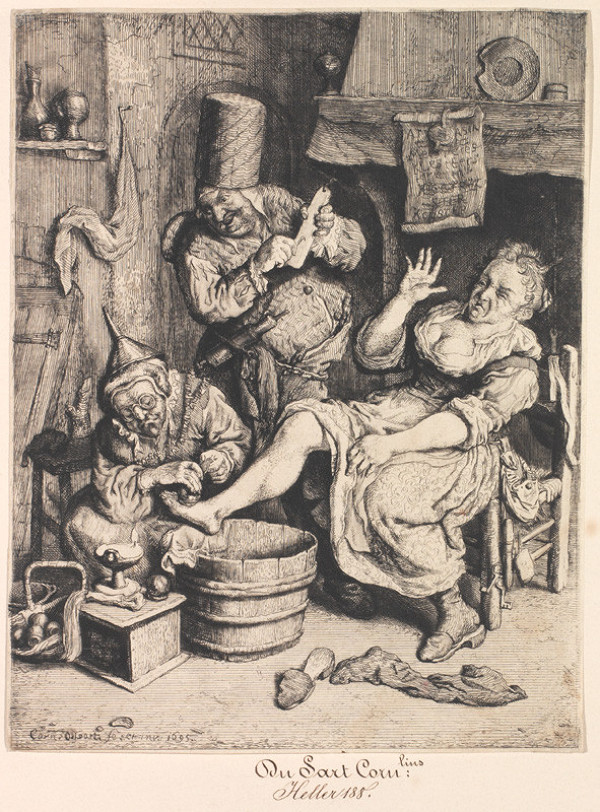 Cornelius Dusart - engraver - The Leech Woman 
