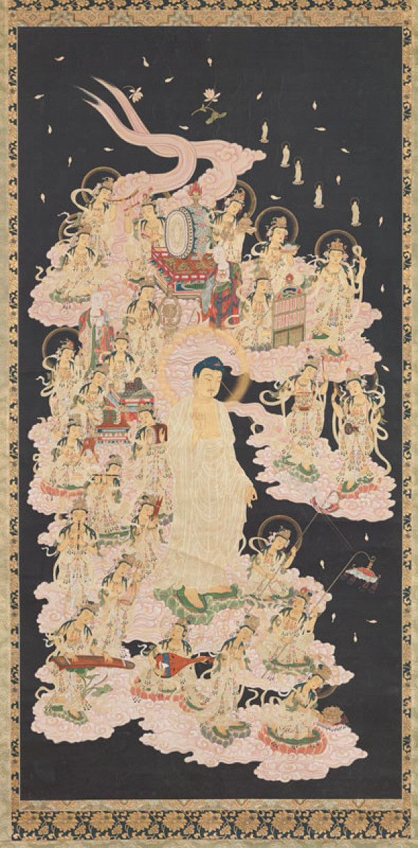 Anonymous artist - Descent of Buddha Amitabha (Amida Raigo) 