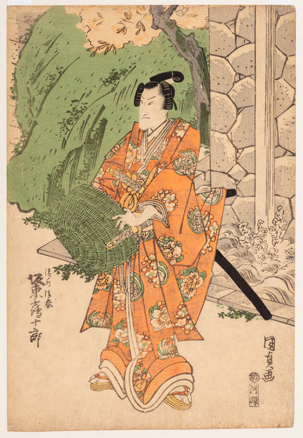 Utagawa Kunisada - Bandō Tsurujurō as Kiyomizu no Kiroharu 