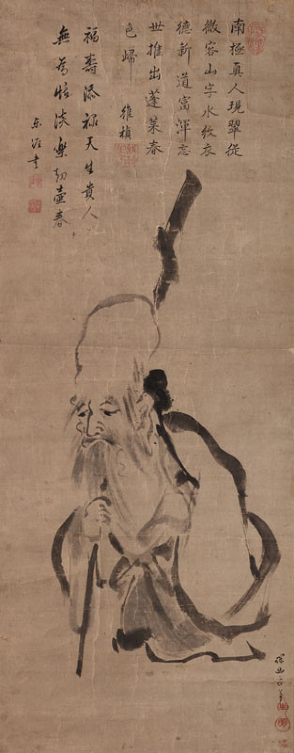 Kanō Tan’yū - Jurōjin, God of Fortune and Longevity 