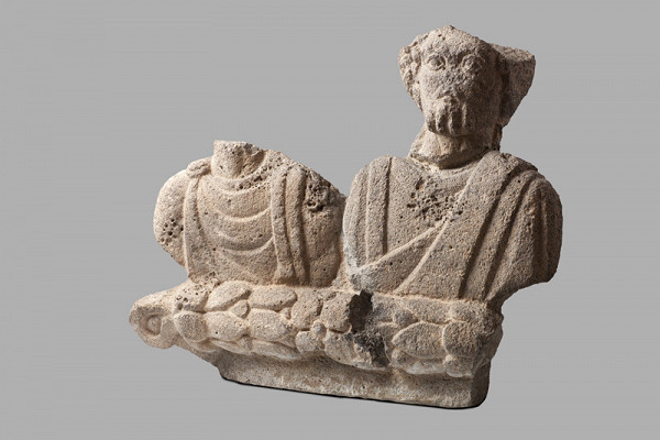 Anonymous (Syria) - Man and Woman, bust fragment 