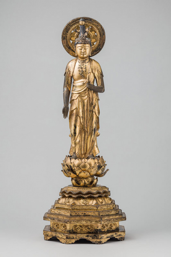 Anonymous artist - Eleven-headed Goddess of Mercy Kannon with a circular halo 