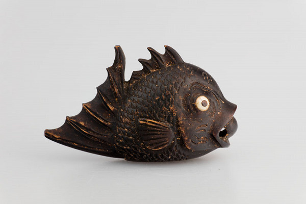 Anonymous artist - Mythological fish shachi – netsuke 