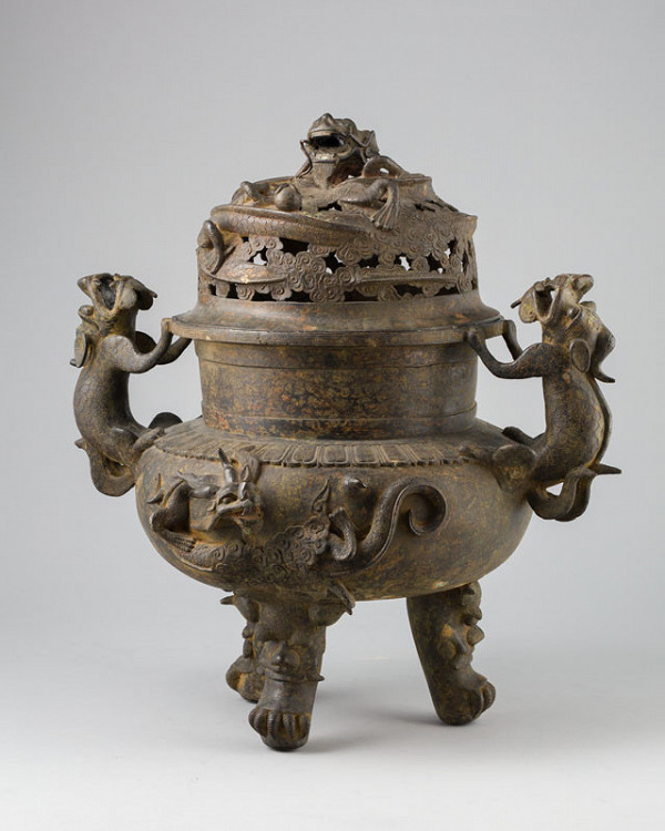 Anonymous - Incense burner ding with lid 