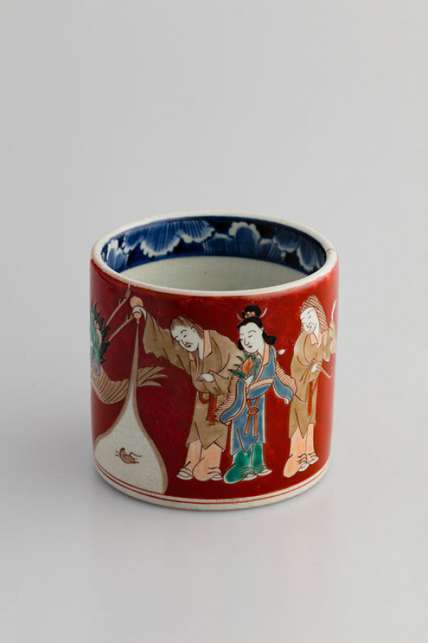 Anonymous artist - Box for brushes decorated with figures of Immortals 