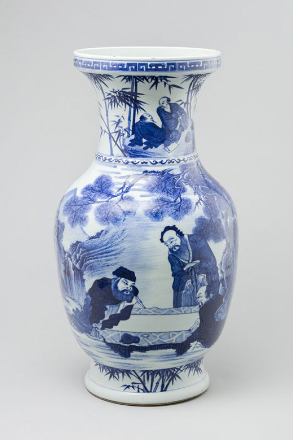 unknown - Vase decorated with literati 