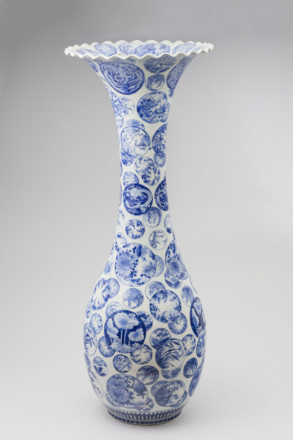 Anonymous artist - Vase with fluted neck 