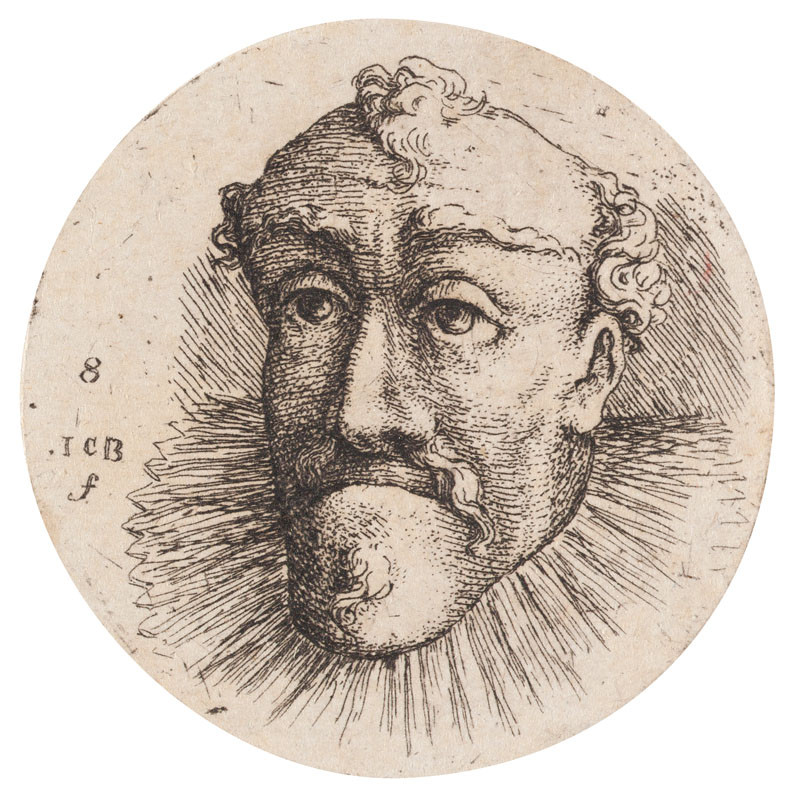 Josef Karel Burde - engraver - Cycle of Caricature Heads (Ein duzend Schönheiten), 8.