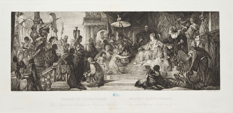 William Unger, Hans Makart - Holdování Kateřině Cornarové, podle malby Benátky vzdávají hold Kateřině Cornarové (1872), Výroční prémie Krasoumné jednoty