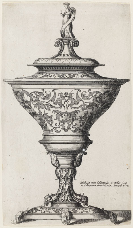 Wenceslaus Hollar - etcher, Hans Holbein - inventor - Decorated Chalice with an Ornamental Lid
