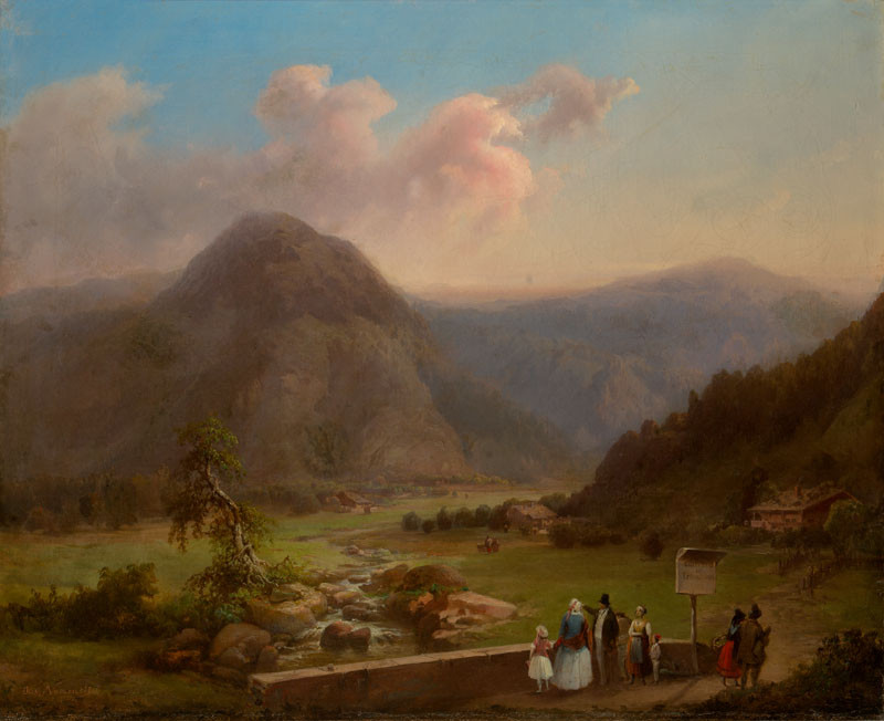 Josef Navrátil - Horské údolí u Zillertalu