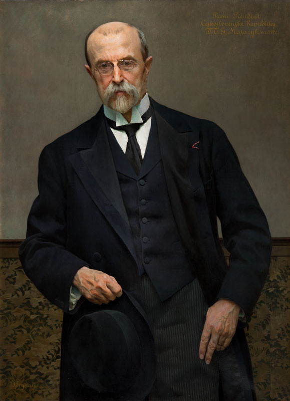 Vojtěch Hynais - Portrait of T. G. Masaryk