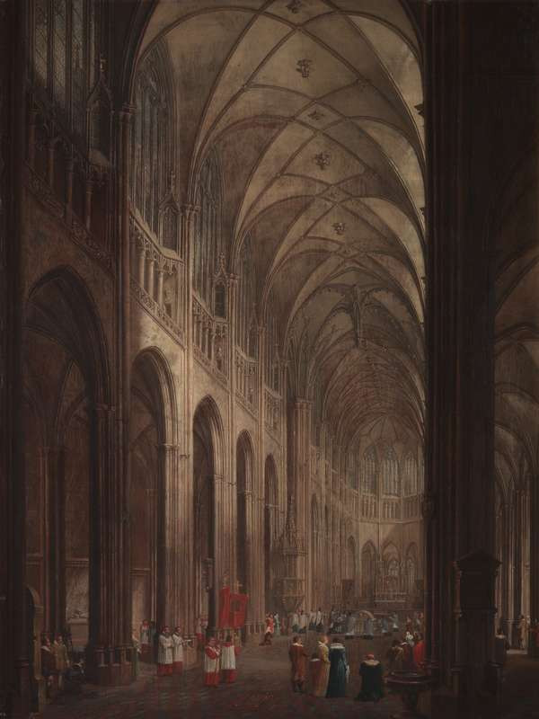 Ludvík Kohl - Interior of St. Vitus Cathedral in Prague