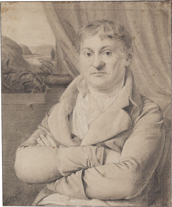 František Tkadlík - Portrait of Jan Srdínko, study