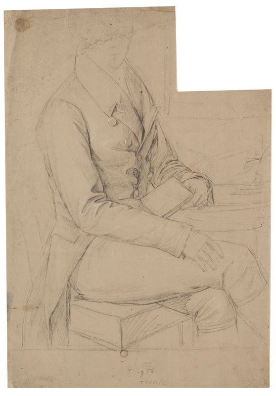 František Tkadlík - Sketch for a man’s portrait