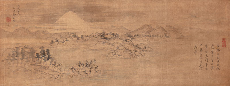 Joun (Yamamoto Tamiko) - Landscape with Mount Fuji from Suruga Bay