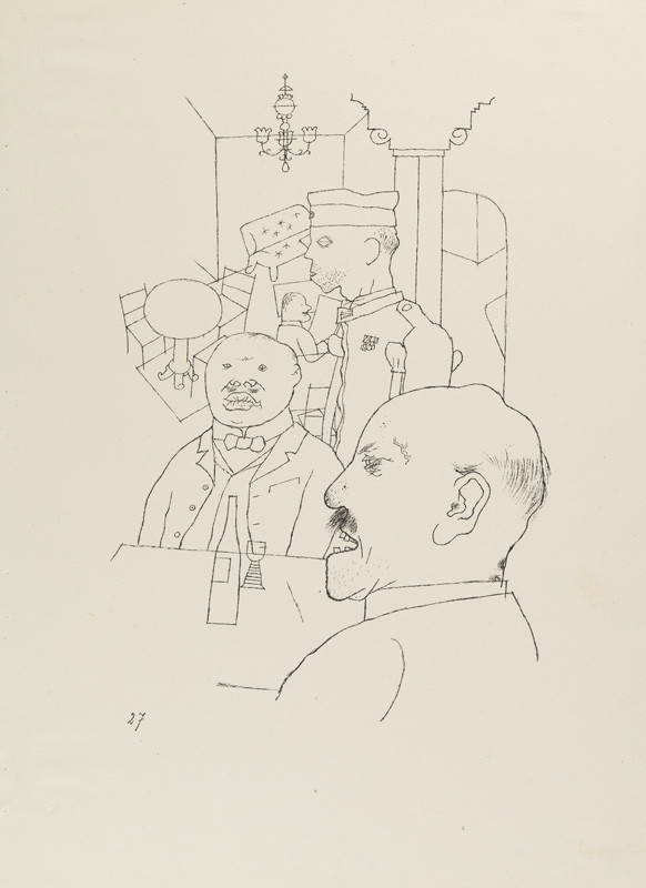 George Grosz - engraver, Malik Verlag Berlin - publisher - From the cycle „Ecce homo“ - 27. Hard Times