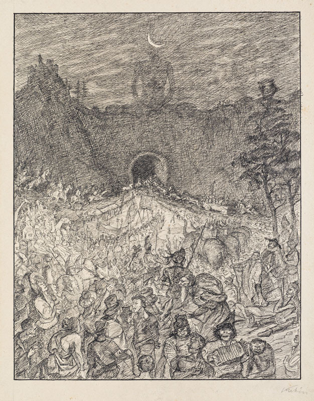 Alfred Kubin - Tunnel, from the Cycle without End