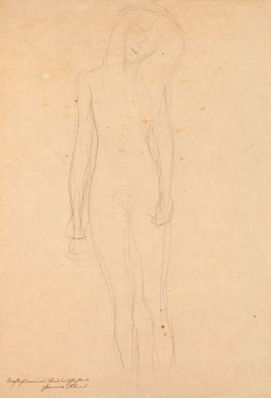 Gustav Klimt - Studie k Eryniím pro Beethovenovský vlys