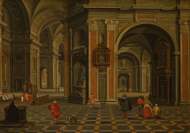 Bartholomeus van Bassen - Interiér renesančního chrámu