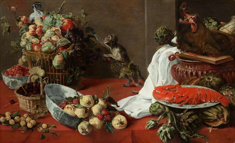 Frans Snyders - Still Life with Monkeys