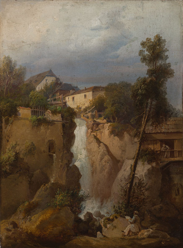 Josef Navrátil - Village Waterfall