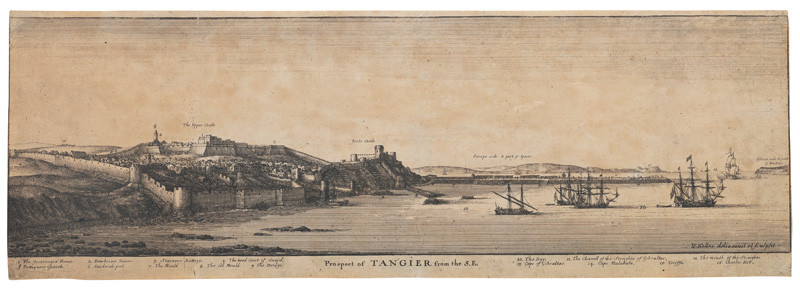 Václav Hollar - engraver - Tangier from the South-East from the series Prospects of Tangier
