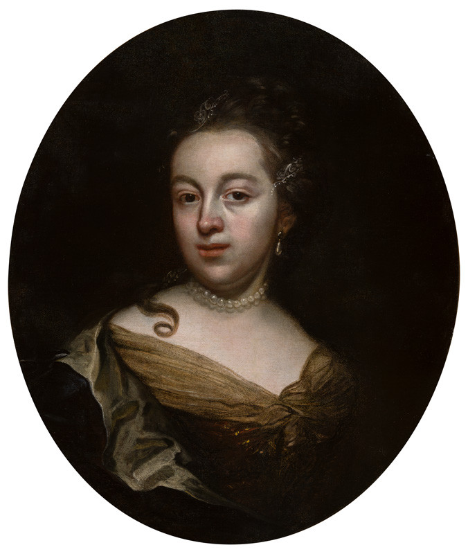 Wenzel Lorenz Reiner - Portrait of the Artist's Wife Anna Veronica, neé Hertzog