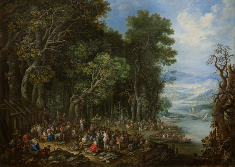 Jan Jakub Hartmann - Allegory of Water (Landscape with Christ's Miraculous Draught of Fish)