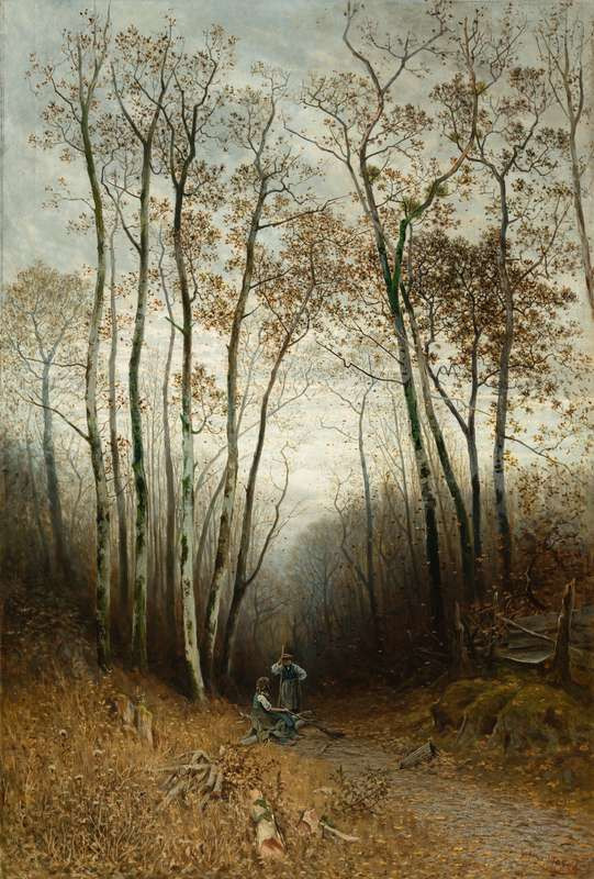 Julius Mařák - Autumn in the Woods (Gathering Brushwood)