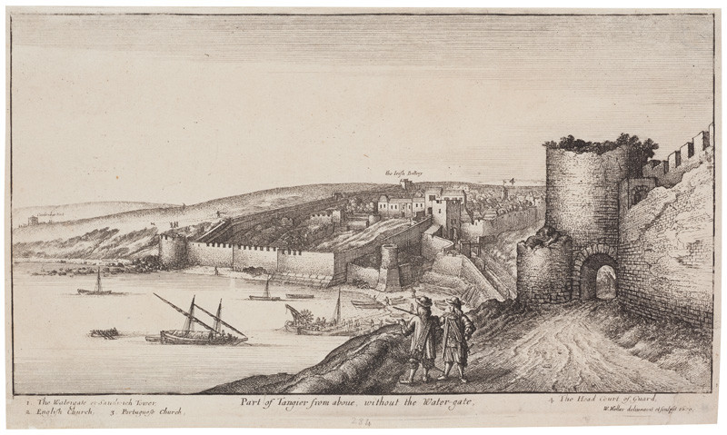Wenceslaus Hollar - engraver - Part of Tangier from Above from the cycle Various Views of Tangier