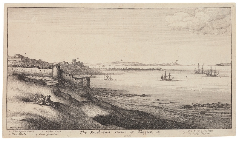 Wenceslaus Hollar - engraver - South East Corner of Tangier from the cycle Various Views of Tangier
