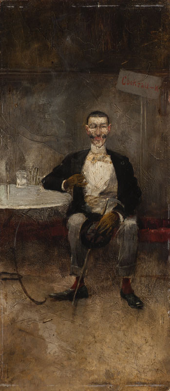 Luděk Marold - Sedící muž v kavárně