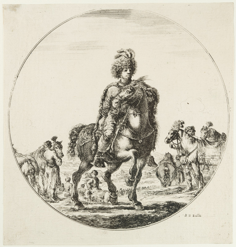 Stefano della Bella - engraver - Hungarian Horseman