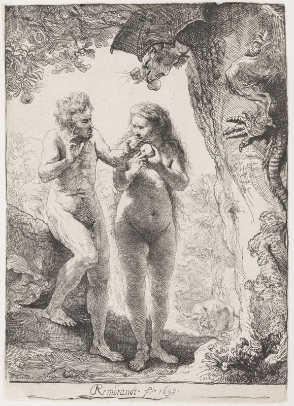 Rembrandt Harmenszoon van Rijn - Adam a Eva