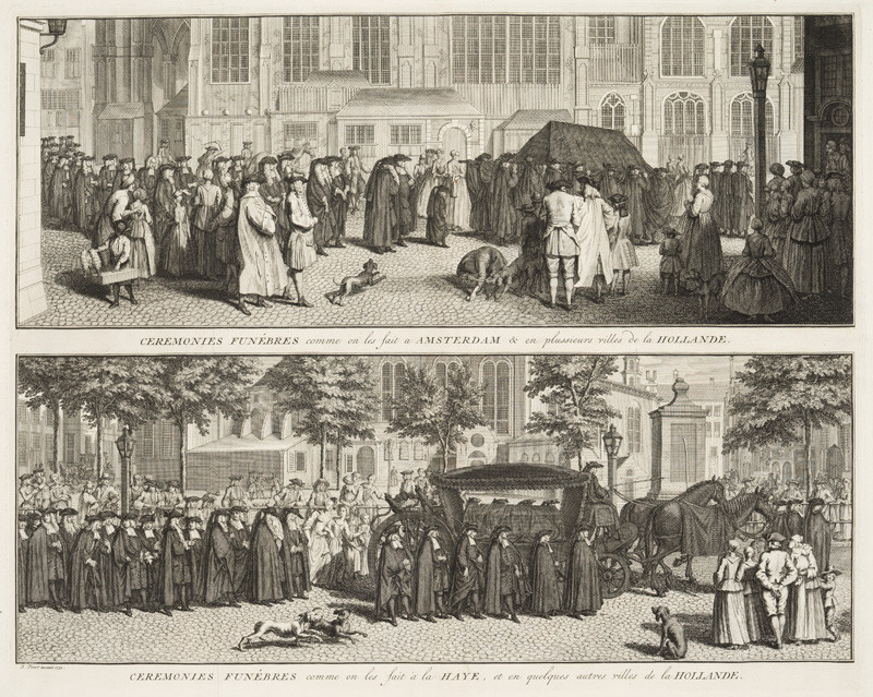 Bernard Picart - engraver - Funeral Procession in Amsterdam, Funeral Procession in the Hague