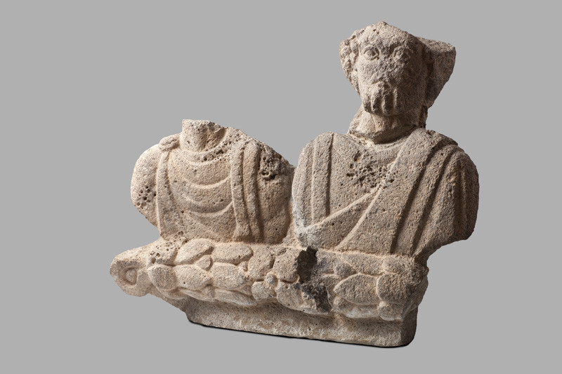 Anonym (Sýrie) - Žena a muž, fragment busty