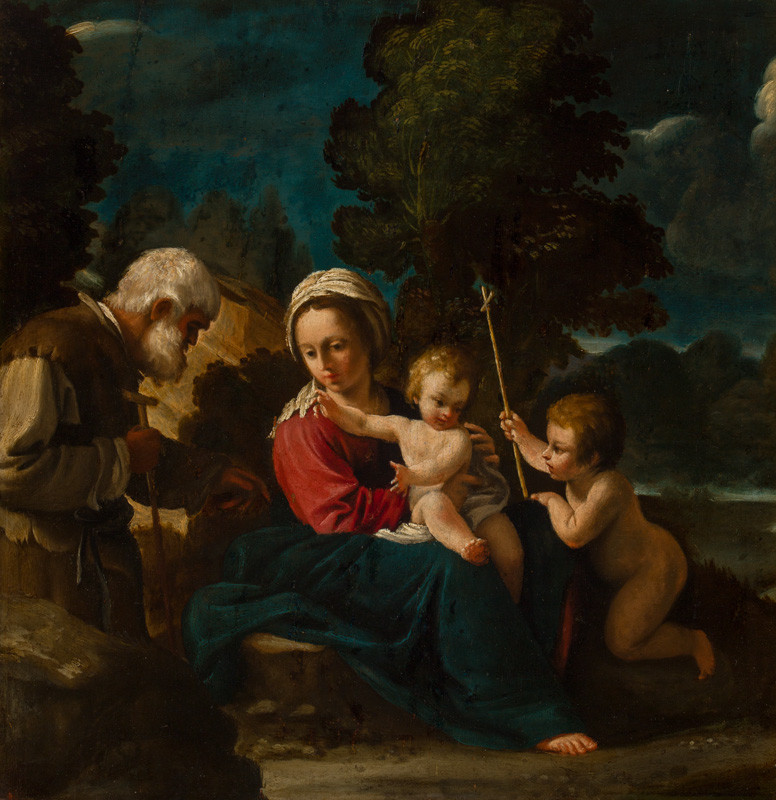 Bartolomeo Schedoni - Svatá rodina s malým sv. Janem Křtitelem