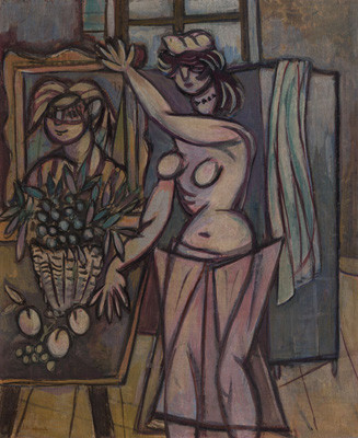 Jakub Bauernfreund - Woman with a Painting