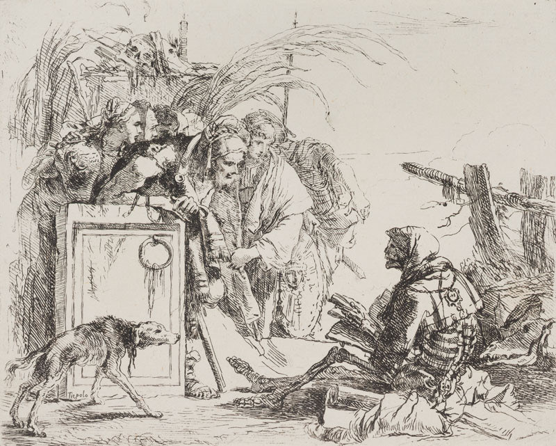 Giovanni Battisa Tiepolo - Death giving an audience