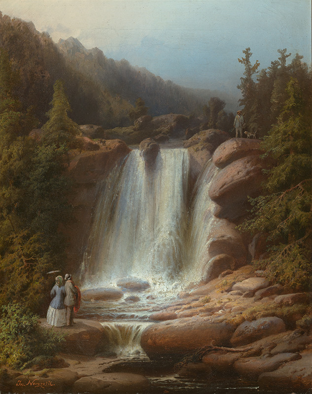 Josef Navrátil - Waterfall of the Mumlava River in the Giant Mountains