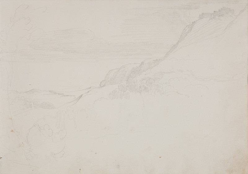 František Tkadlík - Sheet from the Southern Italian Sketchbook - landscape sketch