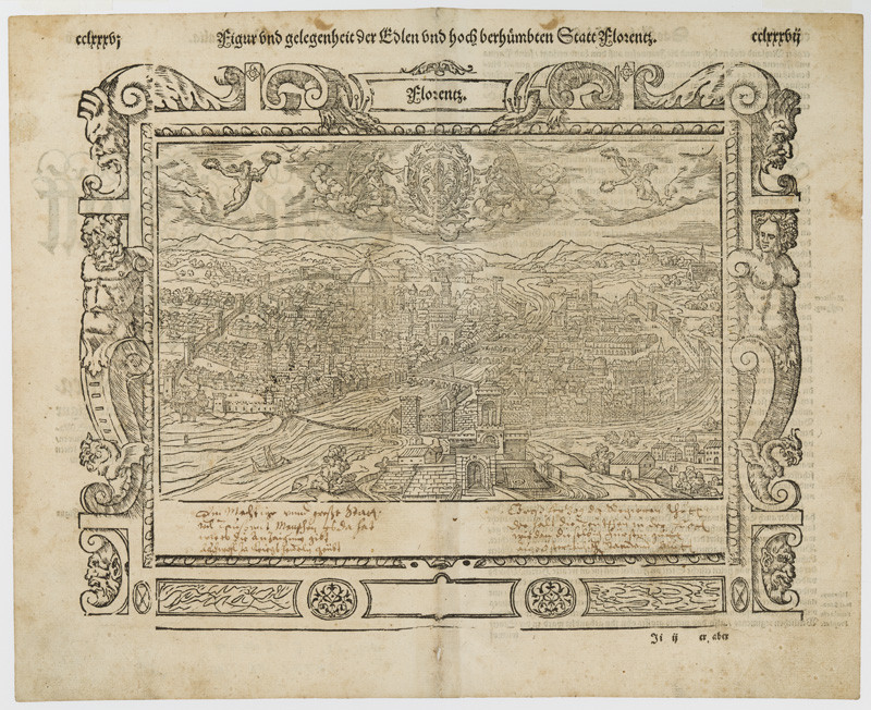 Německý rytec 16. stol., Francesco Rosselli - inventor - Florencie