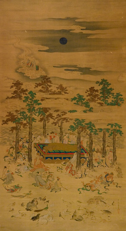 Tanaka Hódži - Parinirvána – smrt Buddhy Šákjamuniho
