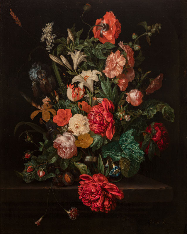 Ernest Stuven - Váza s květinami