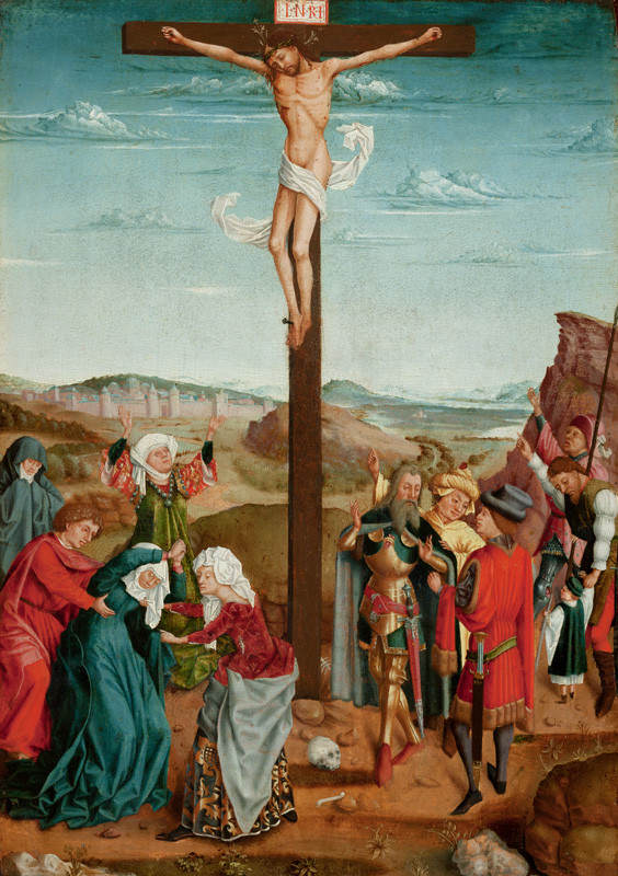 Anonym (následník R. van der Weyden) - Ukřižování (volná kopie podle Rogiera van der Weyden)