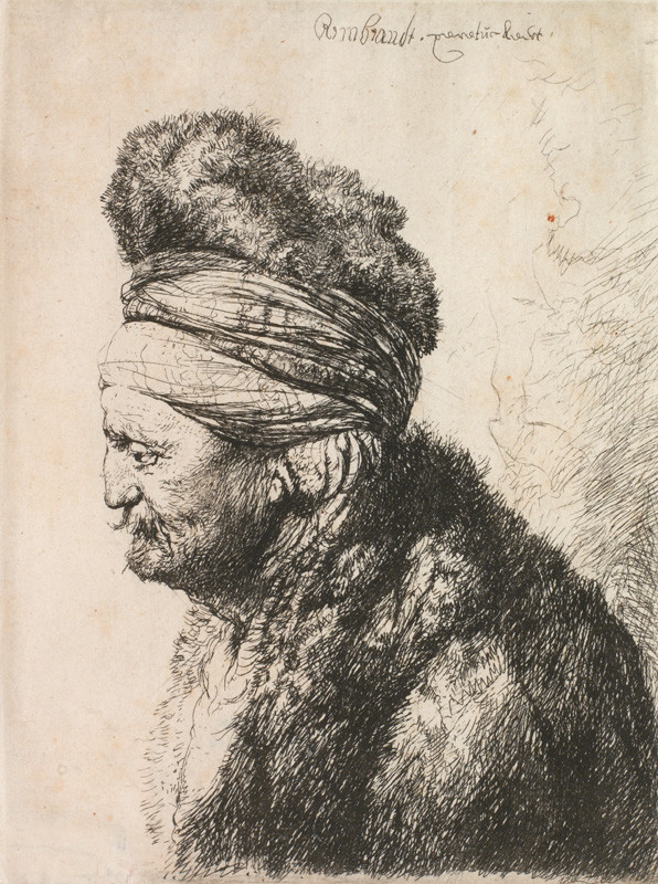 Rembrandt Harmenszoon van Rijn, Jan Lievens - inventor - Druhá orientální hlava