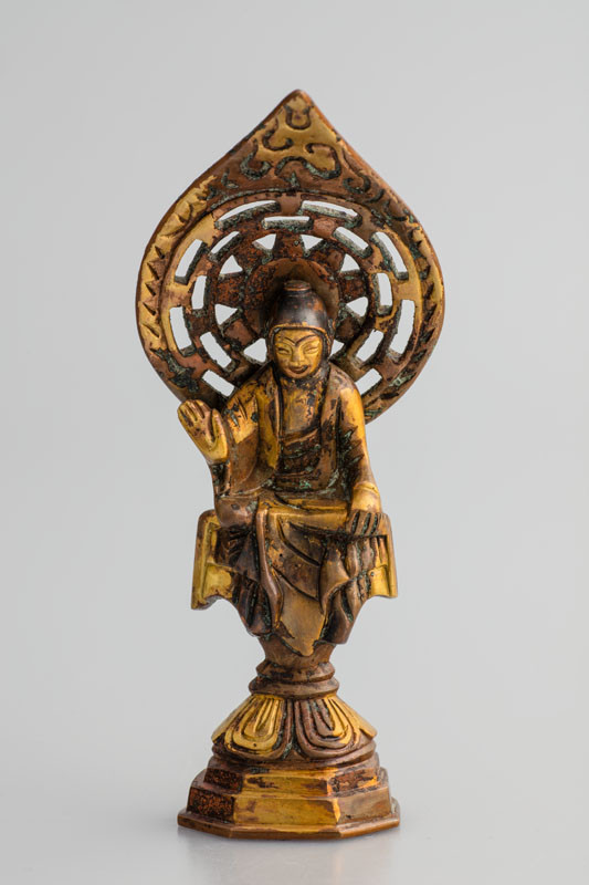 Anonym - Buddha Šákjamuni na lotosovém trůně